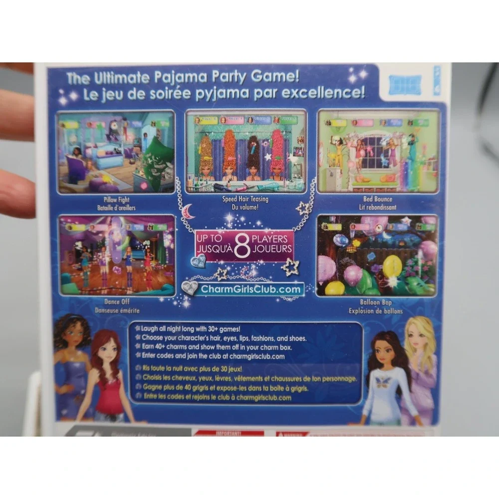 WII Charm Girls Club: Pajama Party CIB & Jewel Quest Trilogy With Manuals Lot